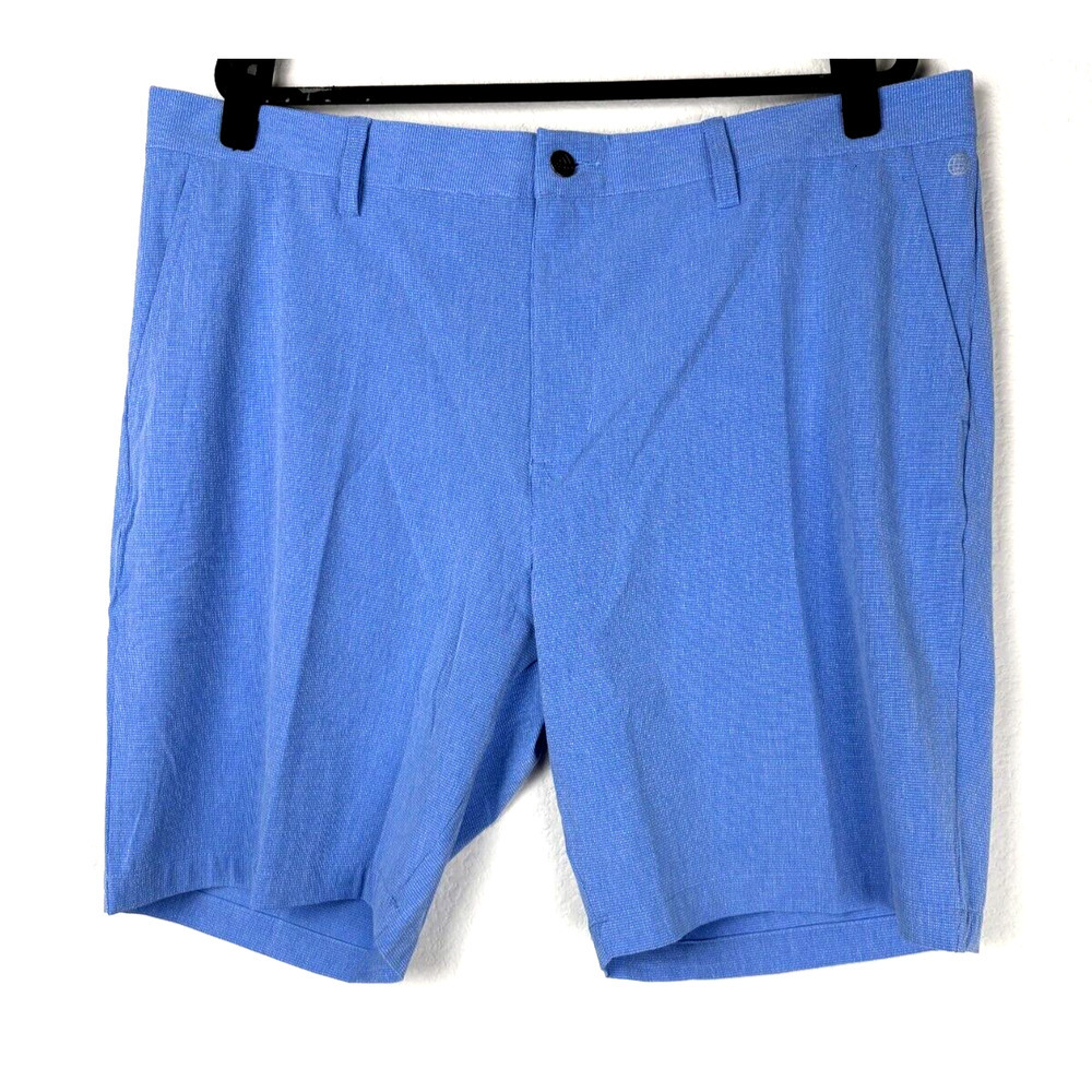 Adidas Men’s Cross Hatch Performance Golf Shorts Blue Size 40” Inseam 9” New